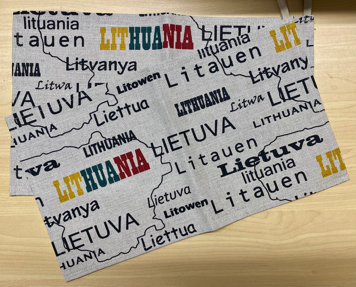 Kitchen Towel - Lithuania design on Linen (0637)