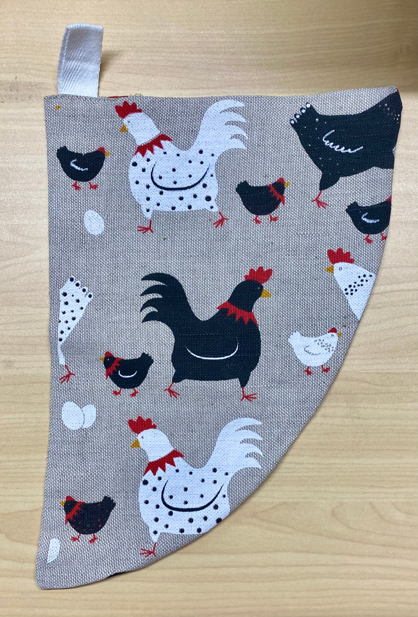 Potholder - Heb design on Linen (0635)