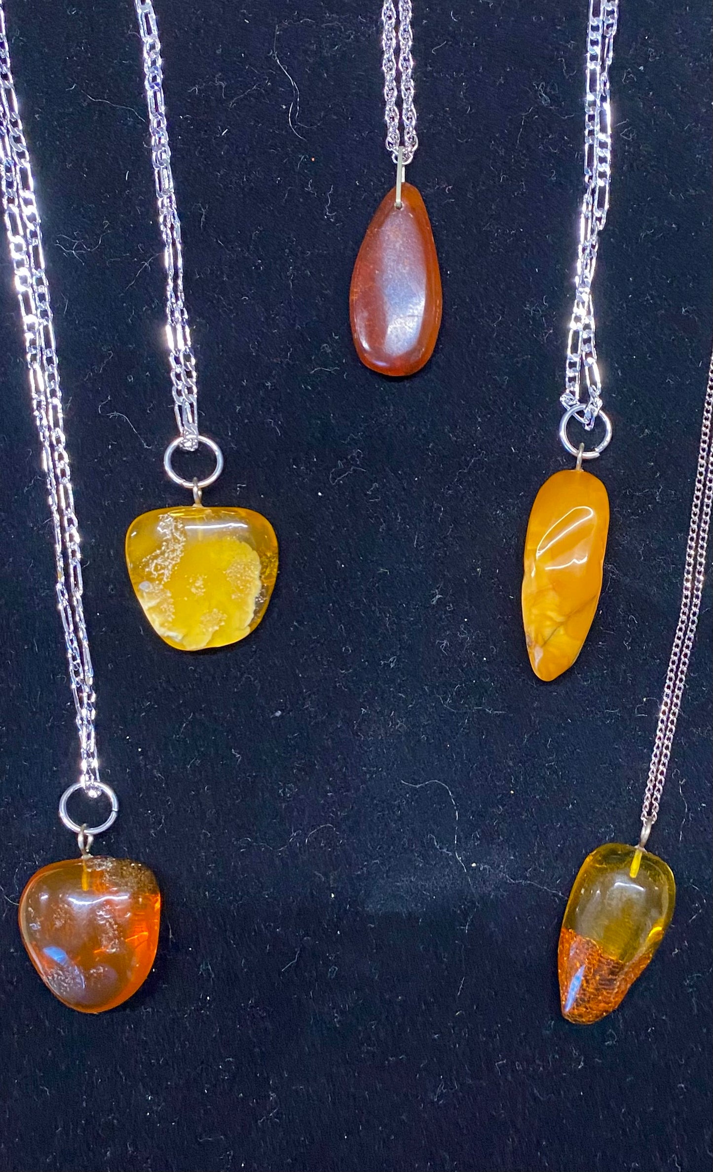 Amber Pendant on chain