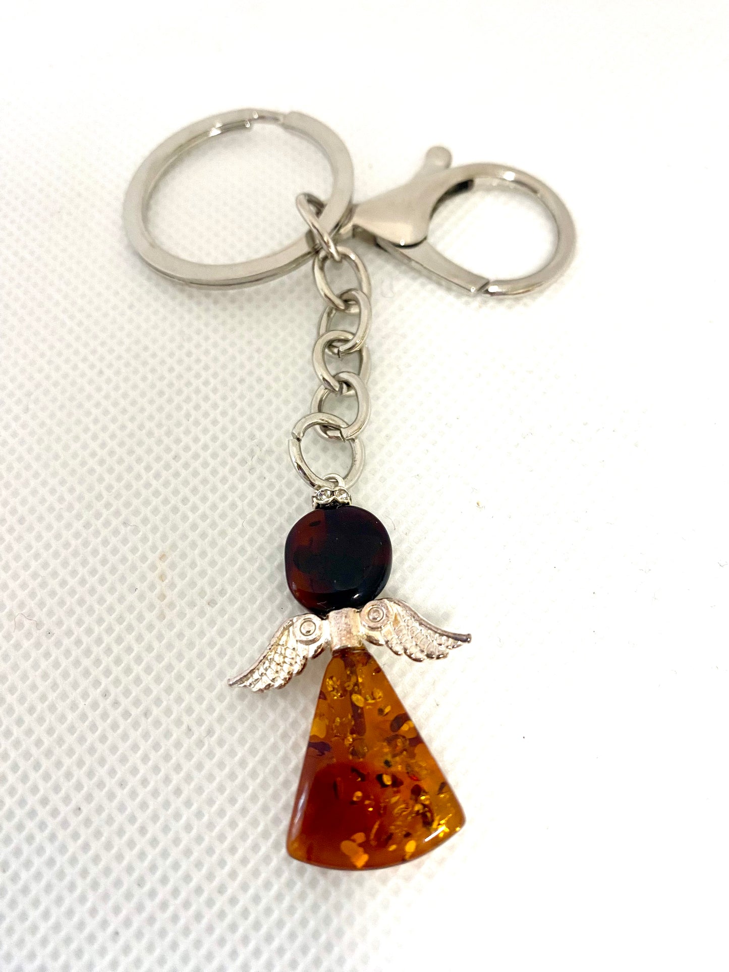 Amber Angel Key Chain