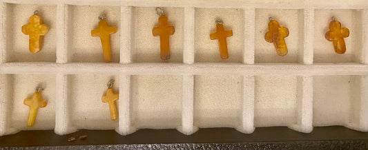 Baltic Amber Pendant (Cross)
