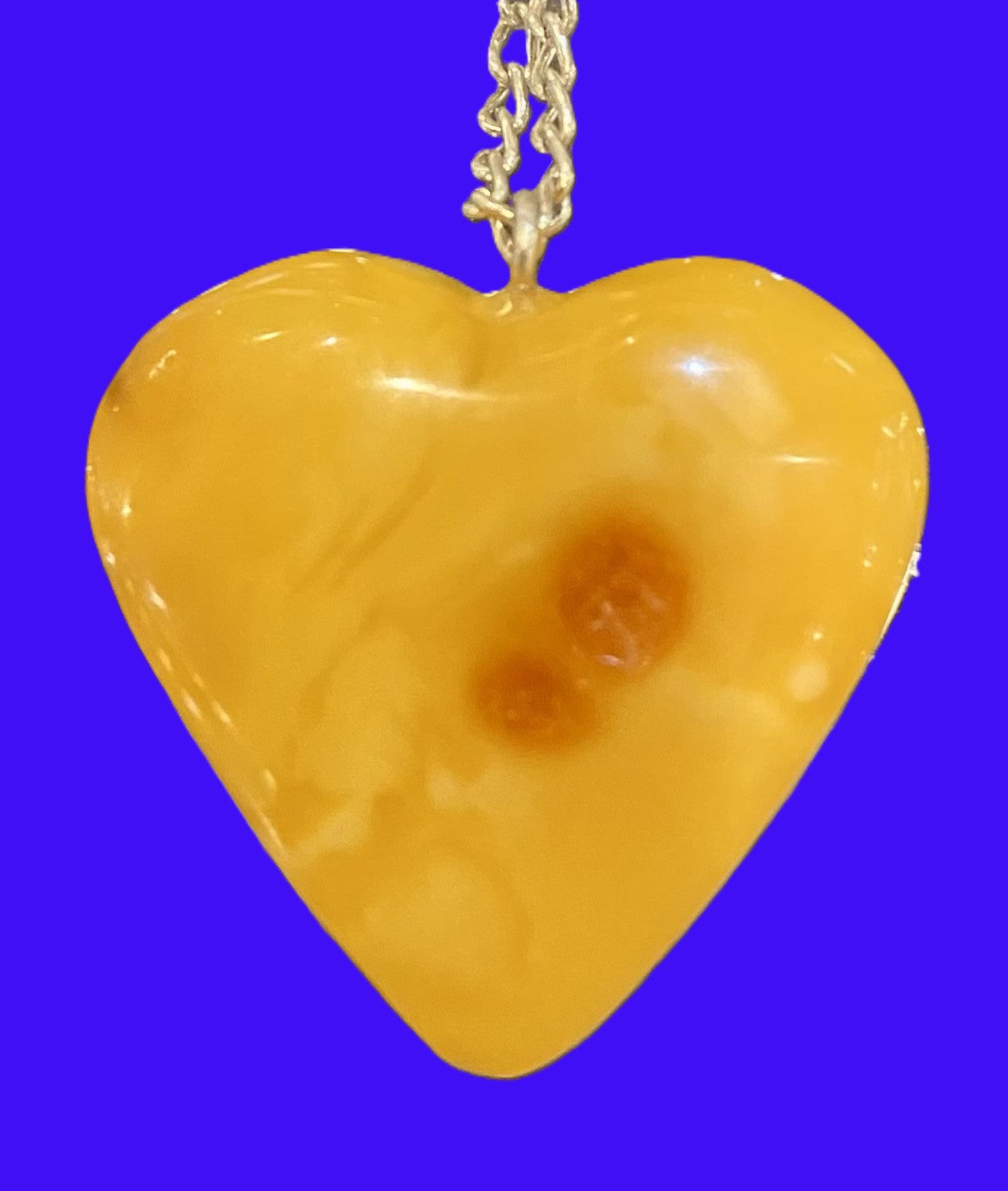 Baltic Amber Pendant (Heart)