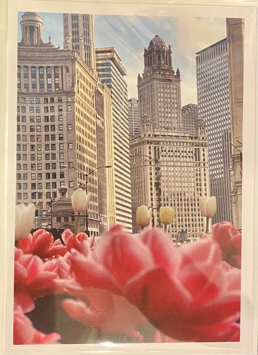 Notecard - Springtime & the Wrigley Building
