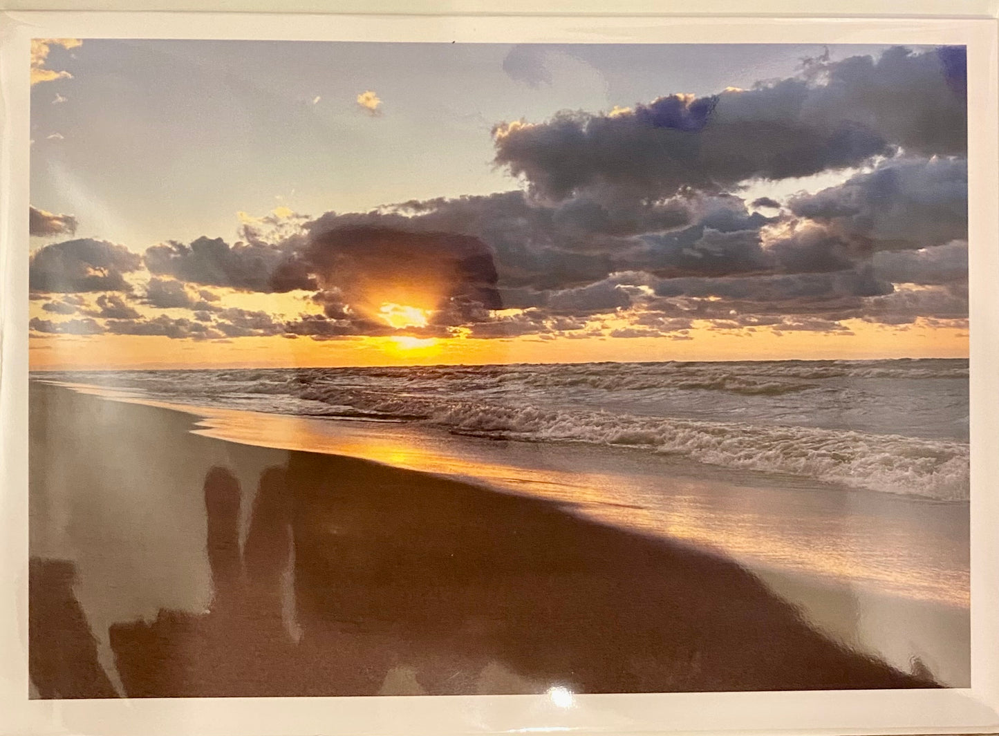 Notecard - Union Pier, MI sunset approaches