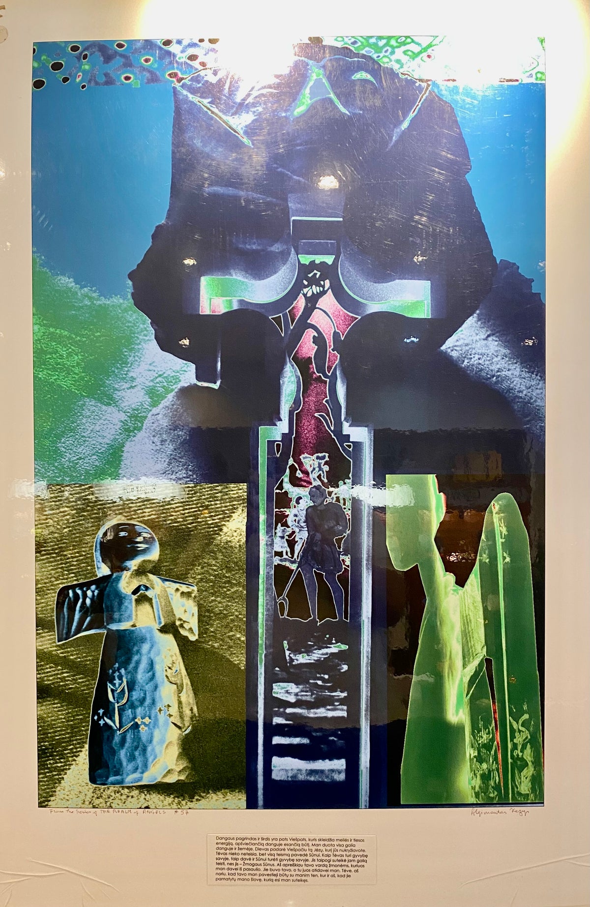 Algimantas Kezys Signed Lithograph. The Realm of Angels