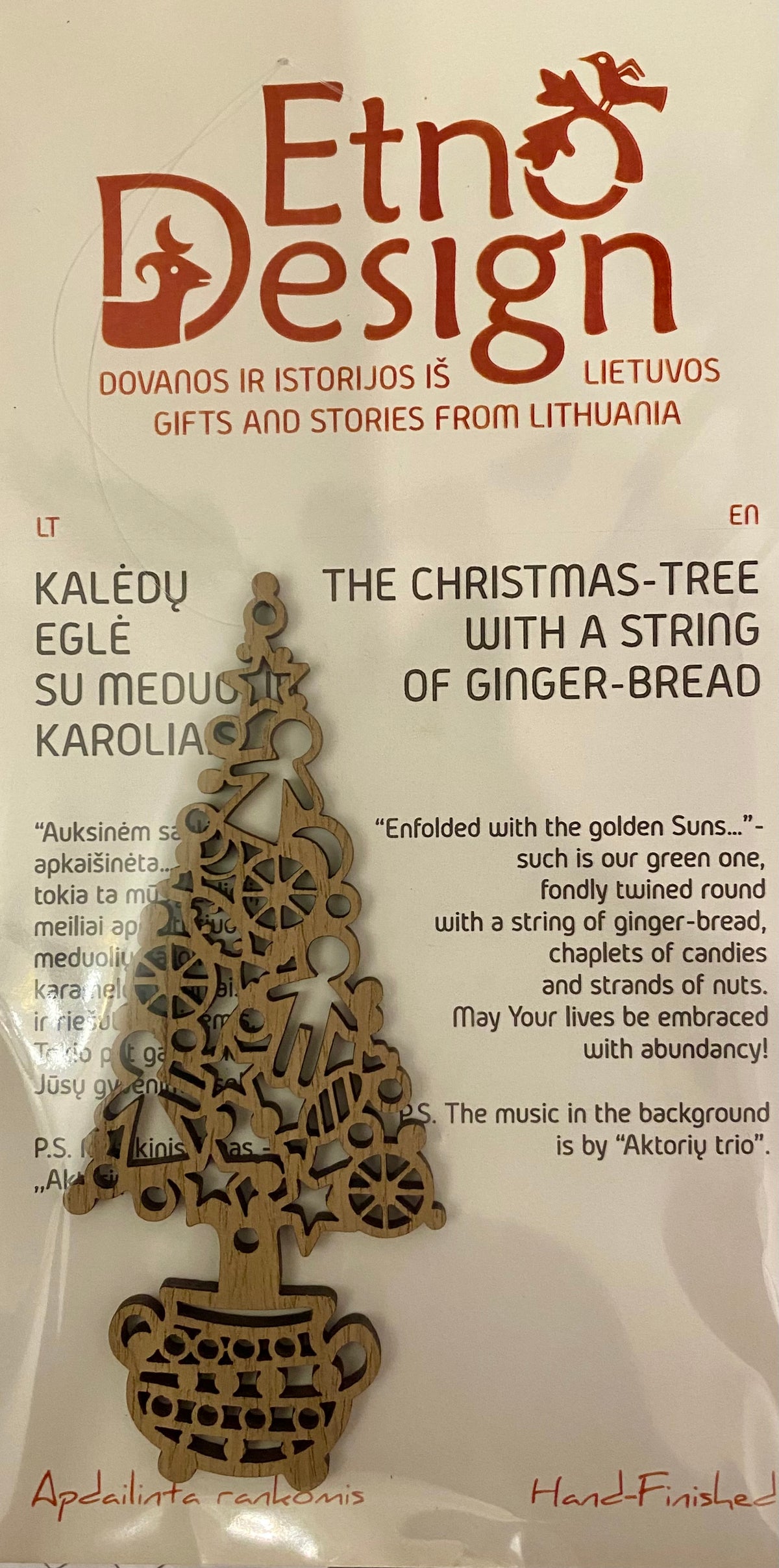 Ornament: The Christmas Tree with a String of Gingerbread