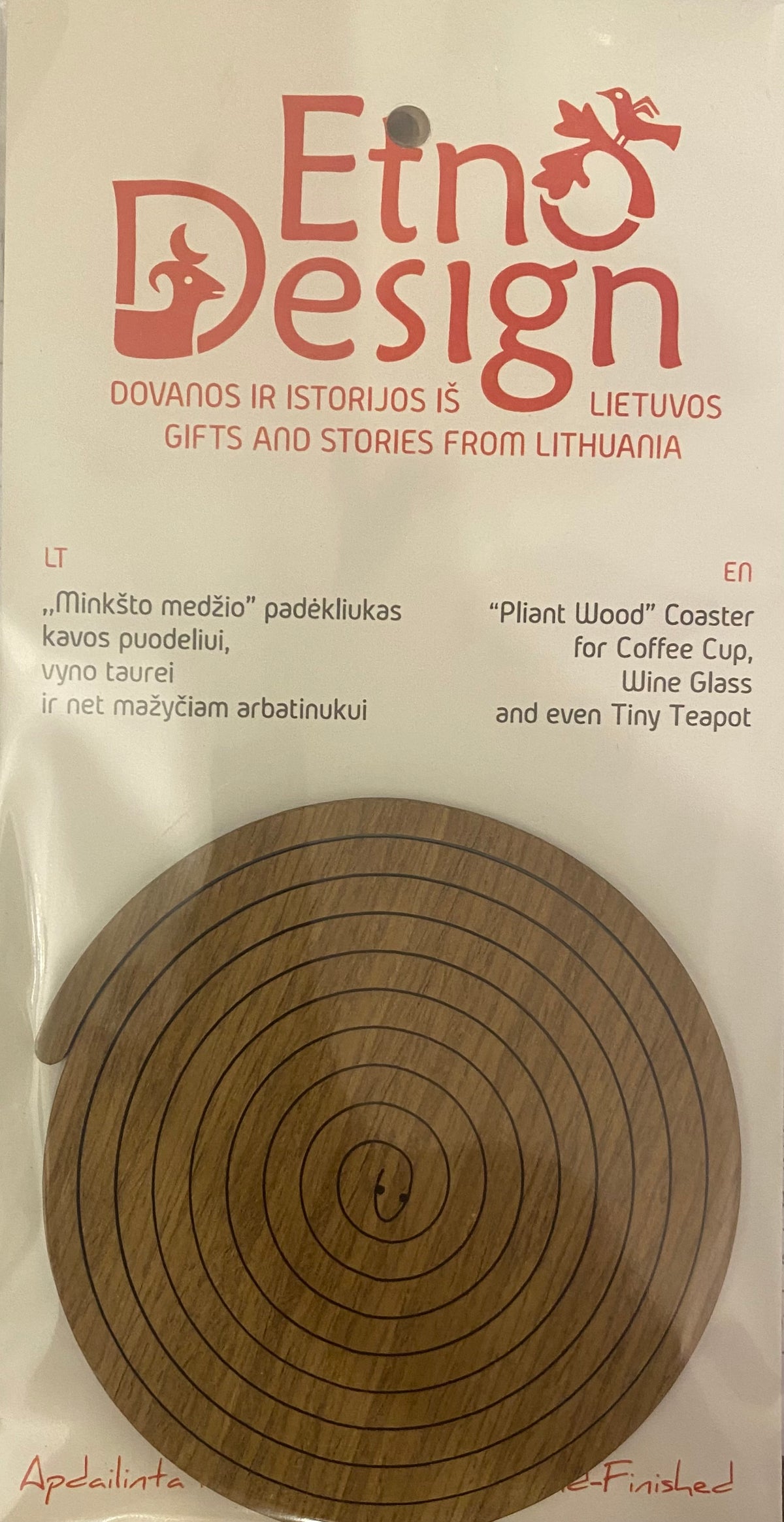 Coaster: Pliant Wood Spiral