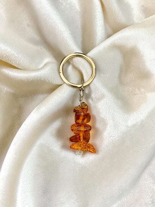 Key Chain - Natural Amber