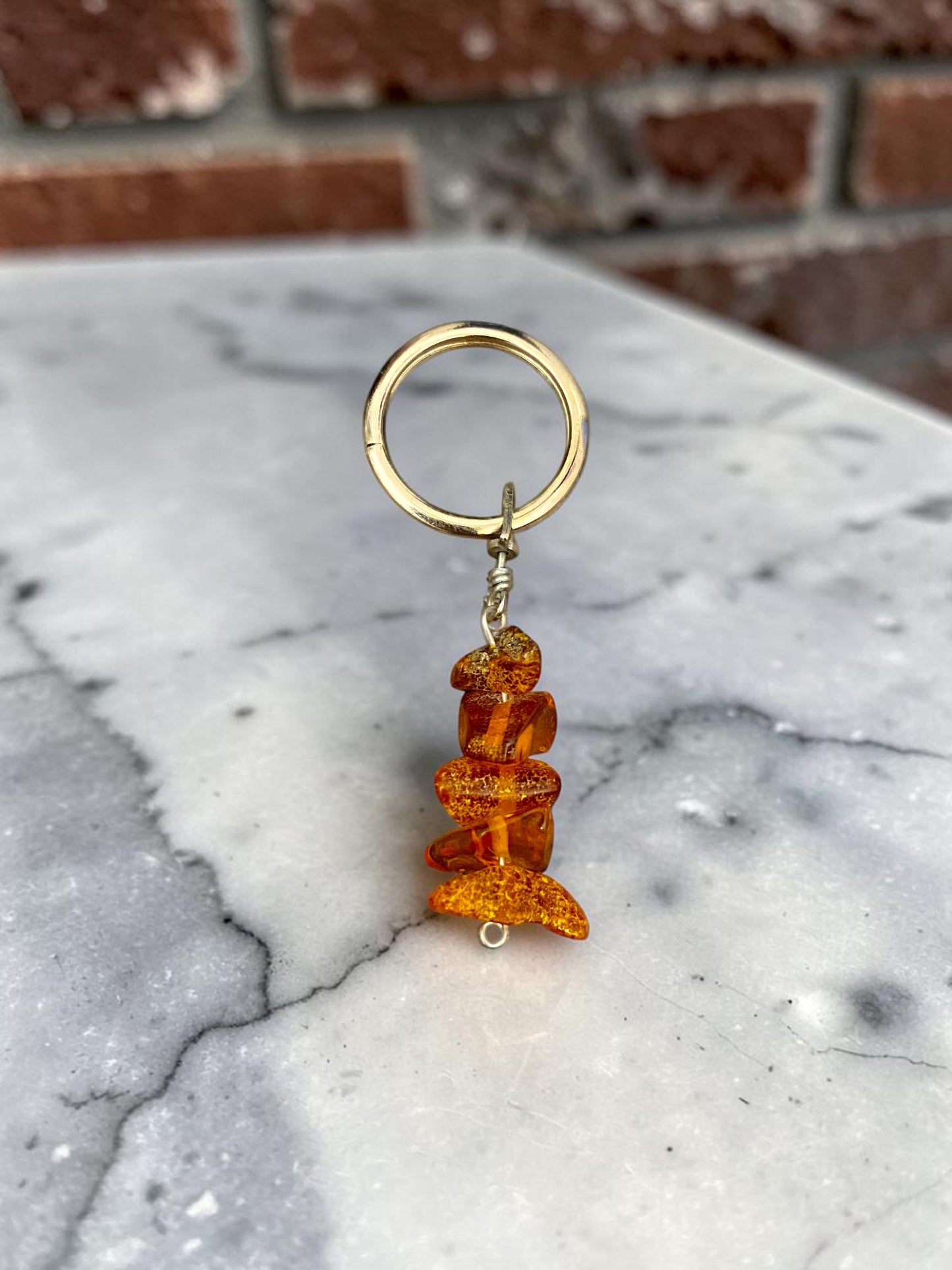 Key Chain - Natural Amber