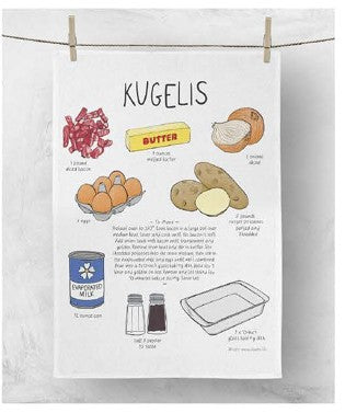 Tea Towel: Kugelis Recipe