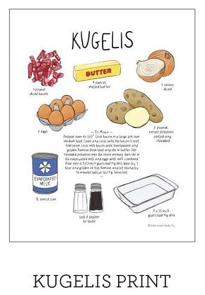 Art Print: Kugelis Recipe