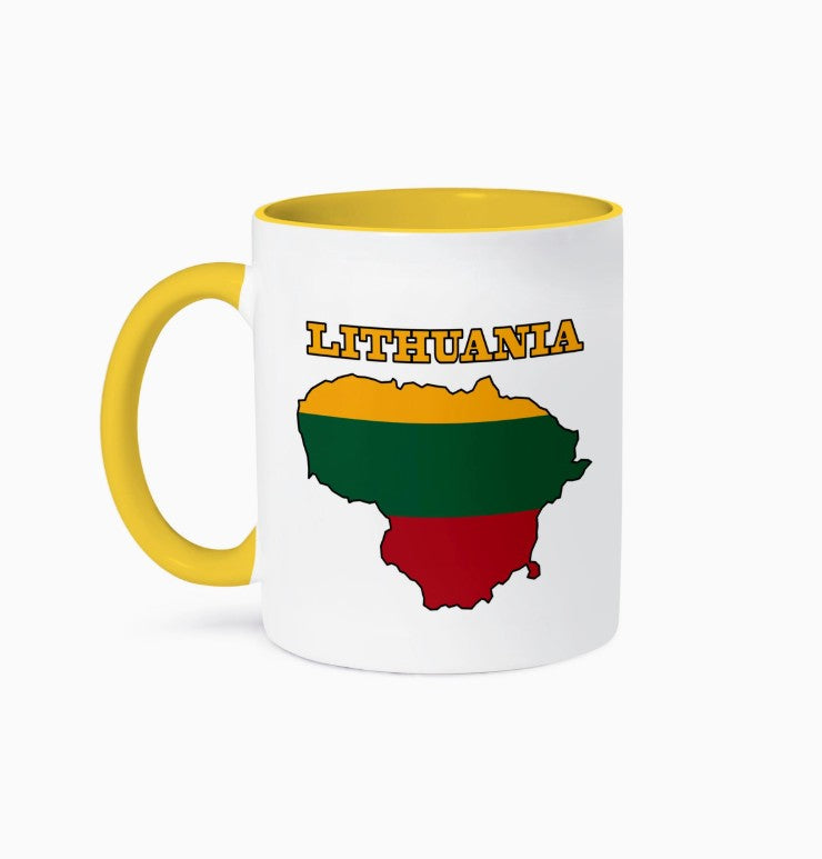 Coffee Mug - Outline Map of Lithuania