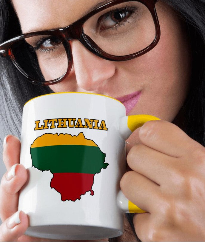 Coffee Mug - Outline Map of Lithuania
