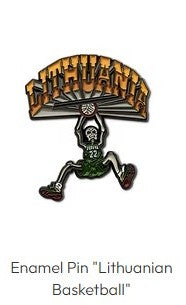Lithuanian Basketball Lapel Pin