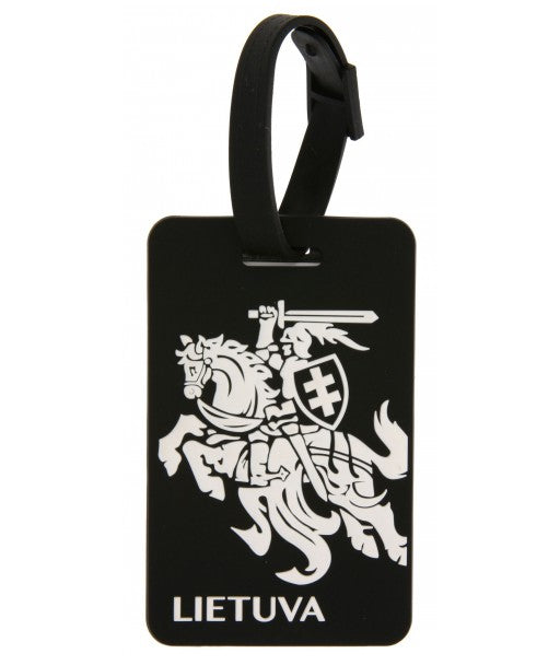 Luggage Tag - Vytis on Black