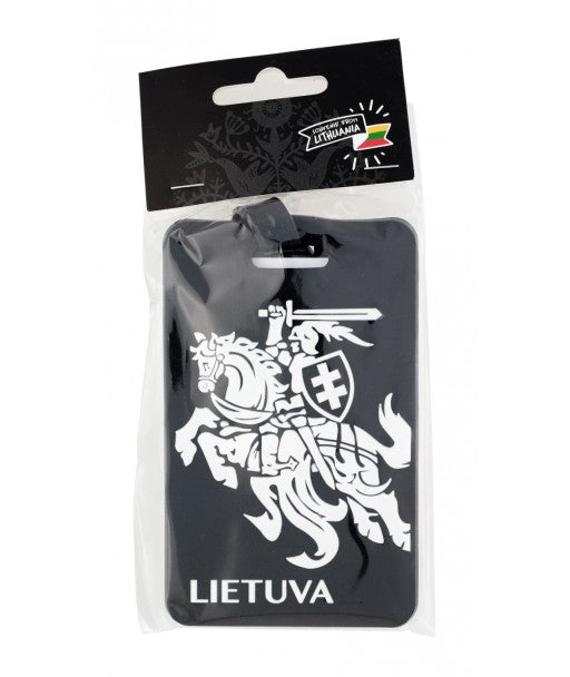 Luggage Tag - Vytis on Black