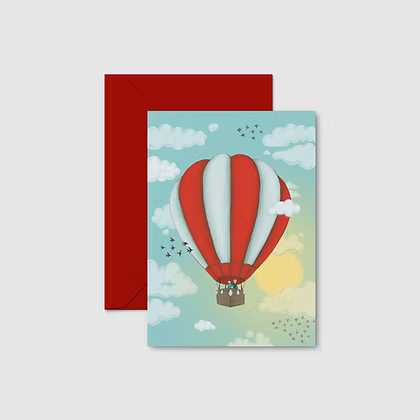 Notecard - Vilnius Air Balloon