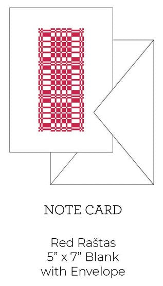 Notecard: Red Rastas