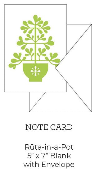 Notecard: Ruta-in-a-Pot