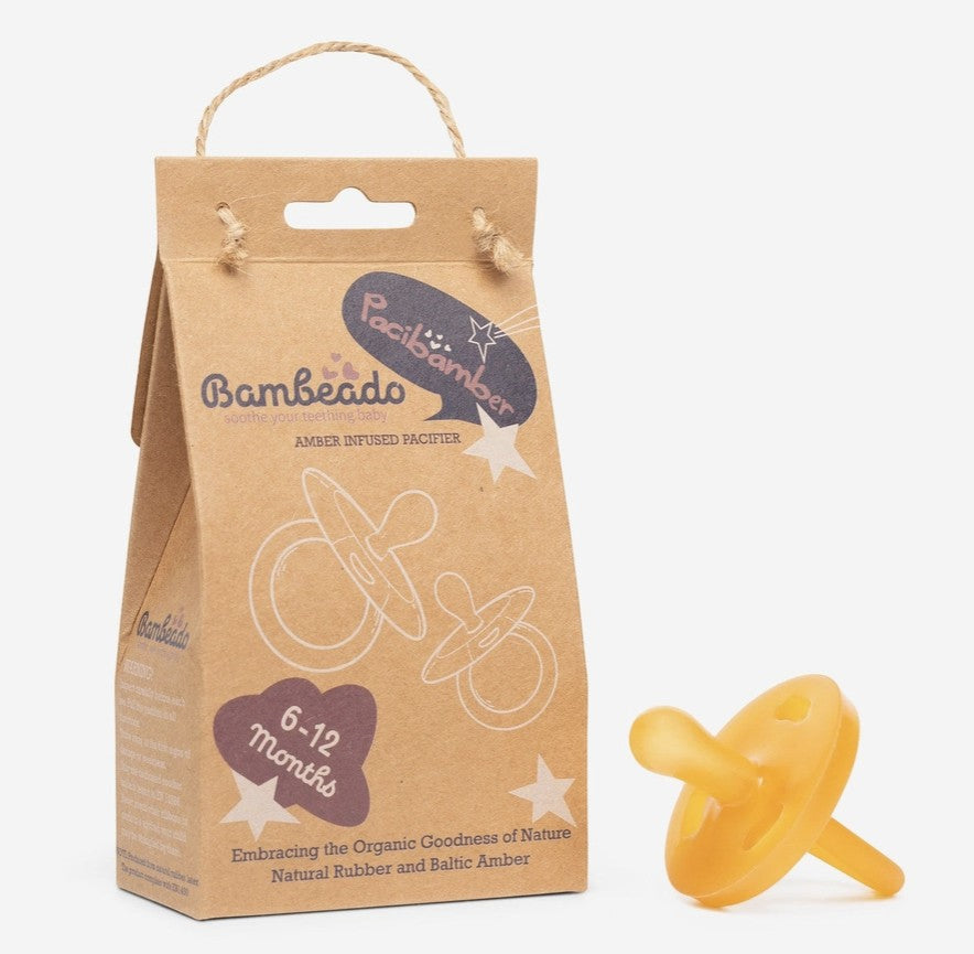 Pacibamber - A Pacifier Made from Natural Rubber Infused with Baltic Amber