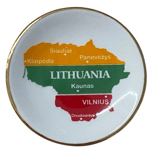 Lithuania Porcelain Magnet