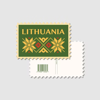 Postcard - Post Stamp Lithuania