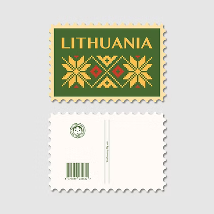 Postcard - Post Stamp Lithuania