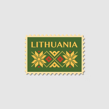 Postcard - Post Stamp Lithuania