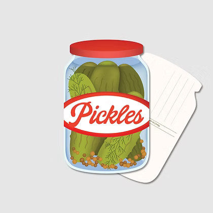 Postcard - Pickle Jar