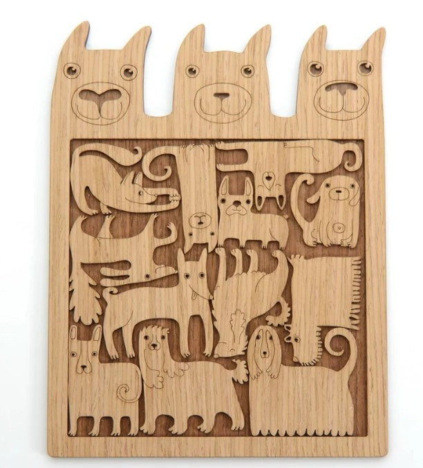 Puzzle / Coaster: Loving Dogs