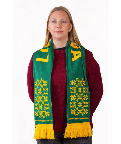 Scarf LIETUVA w/ Lithuanian Pattern