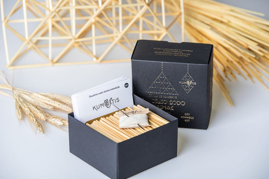 Stringing a Straw Garden Straw Ornament Kit