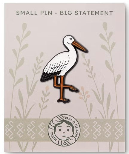Stork Lapel Pin