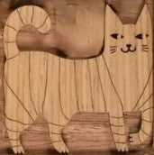 Woody Ruties: Cat (Magnet)
