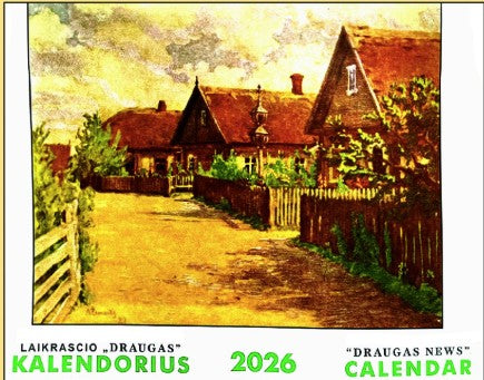 2026 Draugas News Wall Calendar