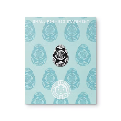 Lapel Pin - Margutis: Black & Silver