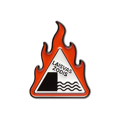 Lapel Pin - Laisvas žodis pavojuje