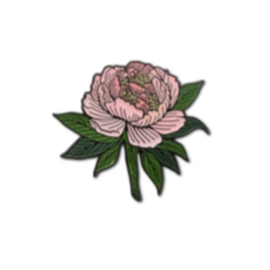 Lapel Pin - Peony