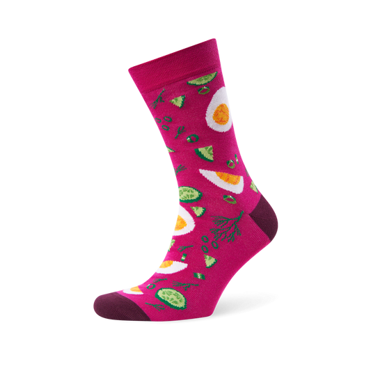 Socks: "Šaltibarščiai" (Beet Soup)