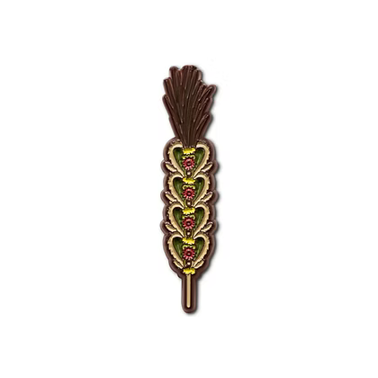 Lapel Pin - Verba (Dark Brown)