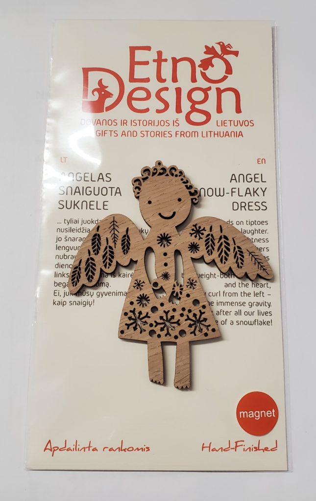 Angel in the Snow - Flaky Dress (magnet)