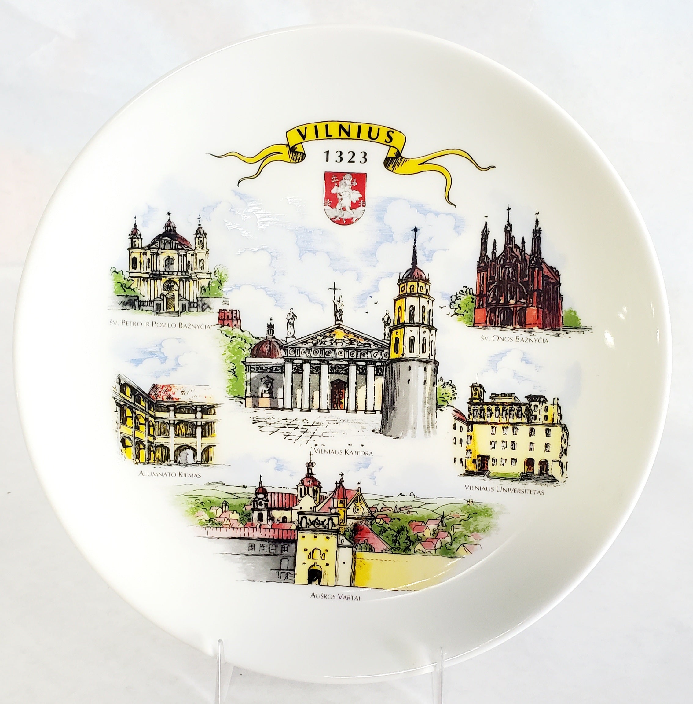 Vilnius Souvenir Plate – Balzekas Museum Gift Shop