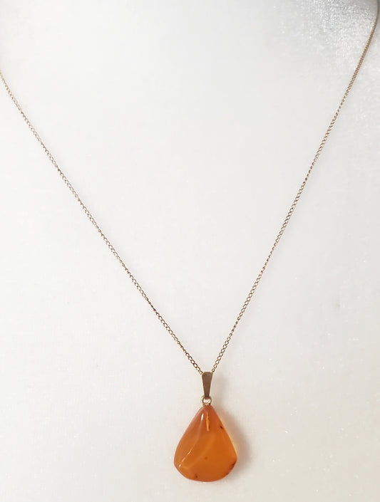 Amber Gold Necklace (14K)