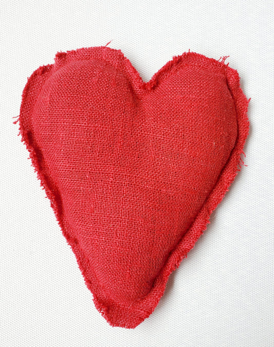 Linen Bean Bag- Heart