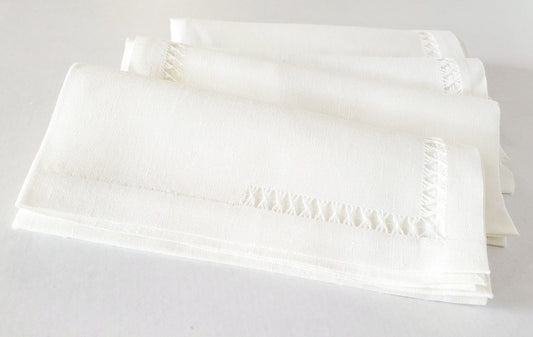 Linen Napkin, Set of 6 - White (2371)