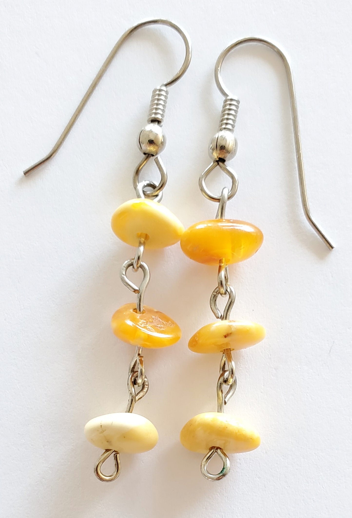 Baltic Amber Drop Earrings (3374)