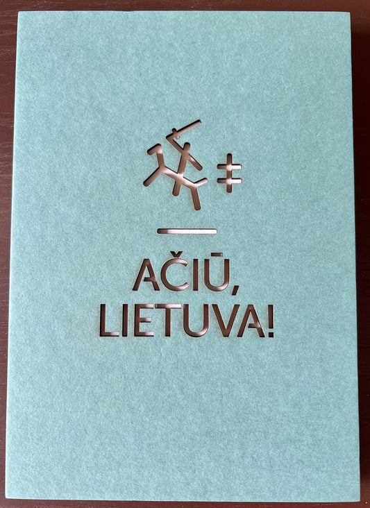 Aciu, Lietuva! Notebook