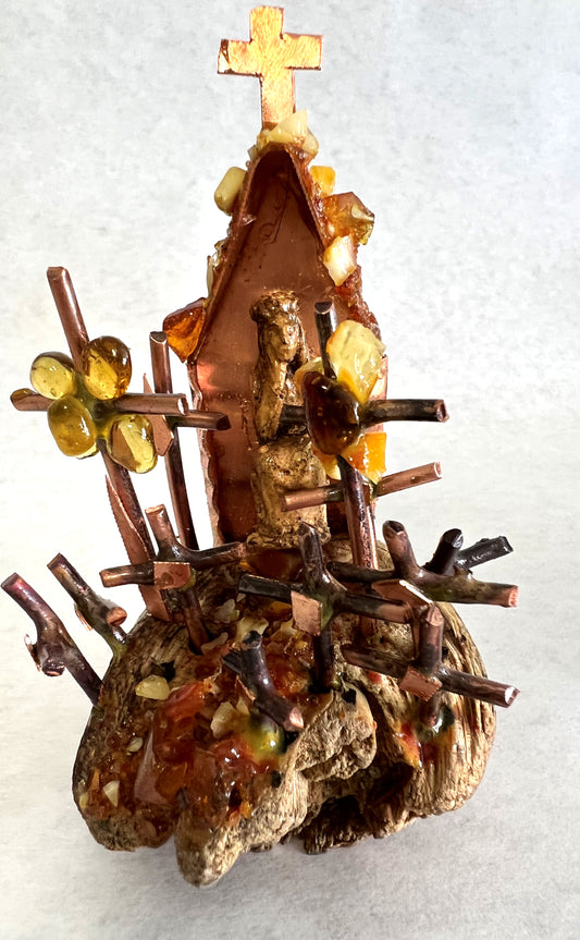 Miniature Hill of Crosses sculpture (3353)