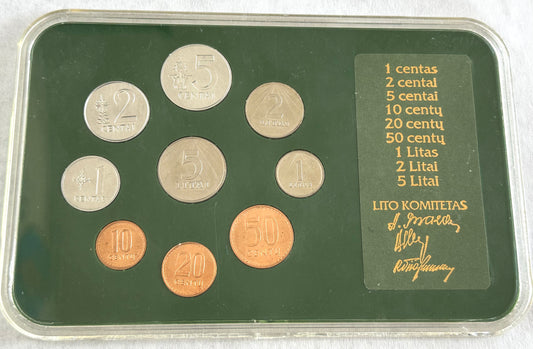 1991 Coin set of the Republic of Lithuania