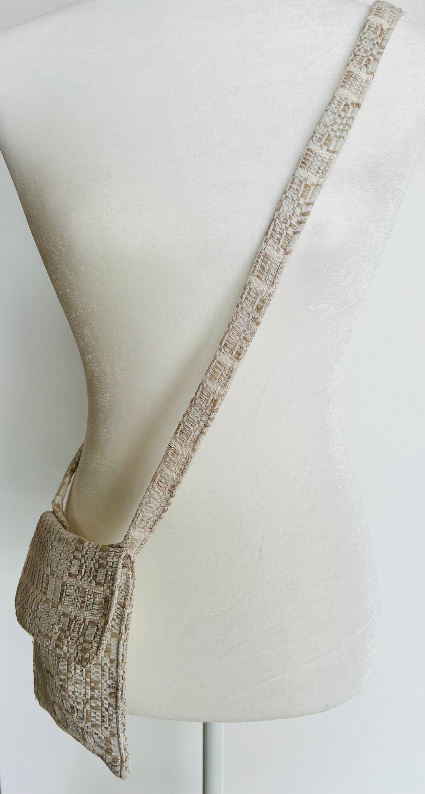 Linen Crossbody Bag